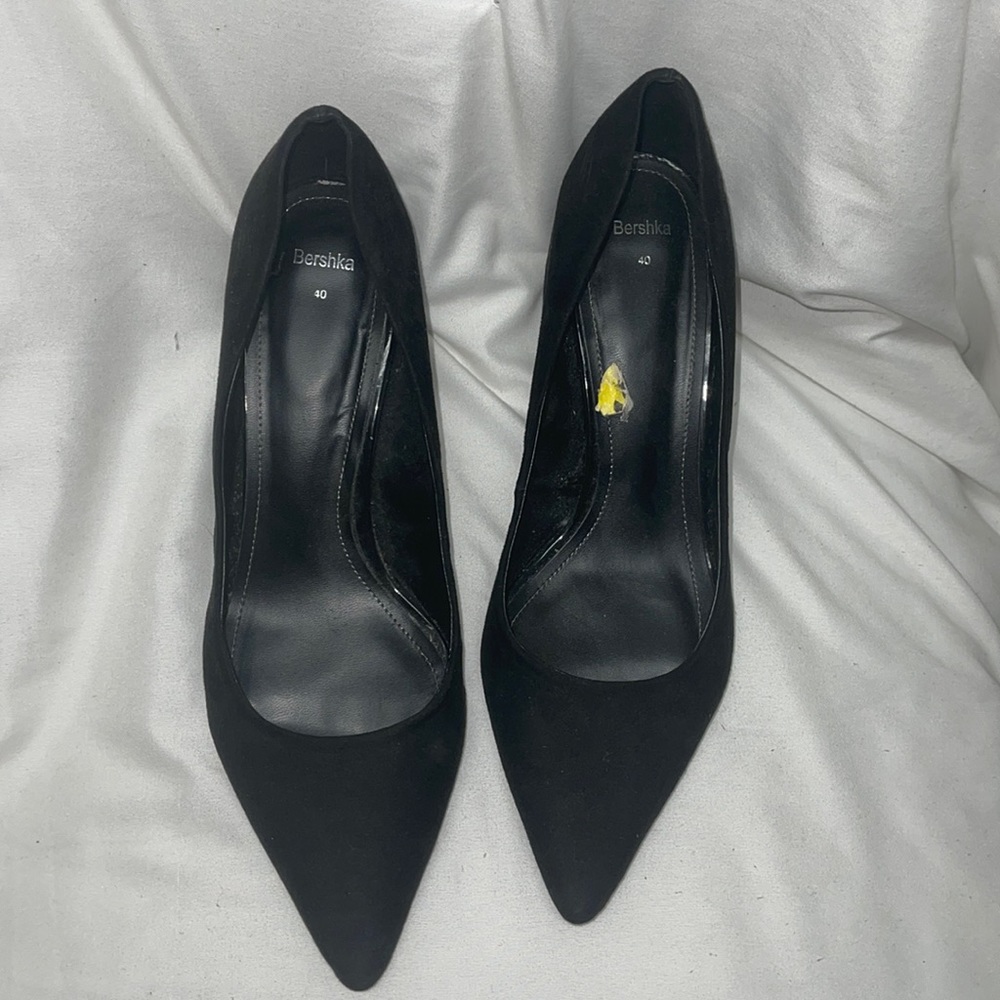 Black Block Heels (Bershka)